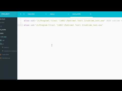 Open  Sublime Text with Git Bash on Windows 10 or add Sublime Text on Command prompt Windows 10