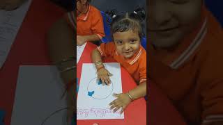 #learningwithfun #nurserycraftwork #artandcraft #preschooling #cute #cuteart #papertearingandpasting