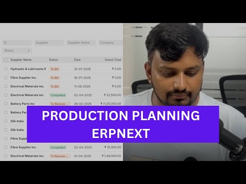 How to Use Production Planning in ERPNext | Complete Guide