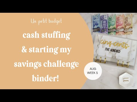 Cash Stuffing August 2023 Week 5 | Canadian Cash Stuffing | Cash Envelope System