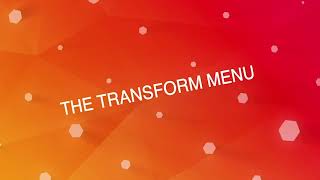 Illustrators Transform Menu (Lesson 4/10)