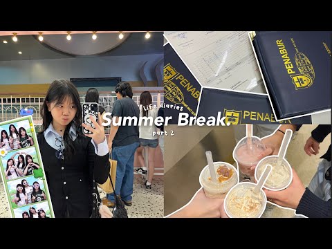SUMMER DIARIES pt.2 🪷: new haircut, going out to malls, report card, etc. | VLOG