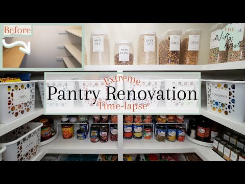 Pantry Renovation Time-lapse | Small Pantry Makeover On A Budget EP. 3