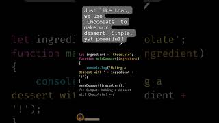 Quick JS Bite: Mixing Variables & Functions in 30 Secs! 🚀 | #LearnJavaScript