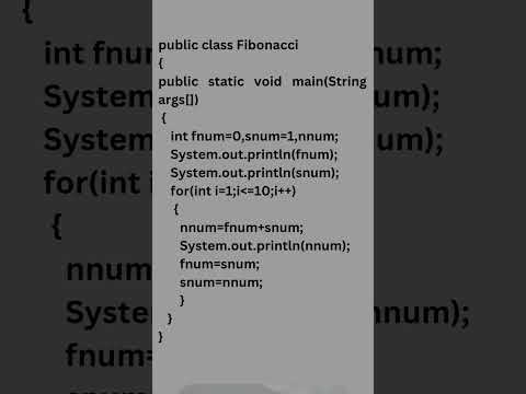 Fibonacci Series in Java | Simple Java Program for Beginners