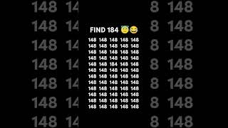 FIND 184😇 #brainteaser #maths #brainchallenge #lottery #brainsolution#mathematics #duet#brainteasing