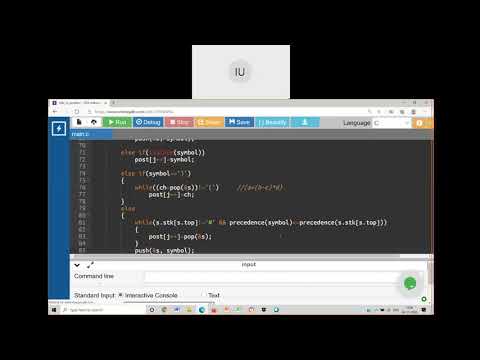 DS - Infix to postfix conversion continued on 06 11 2020
