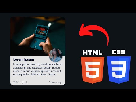 Simple Blog Card Design using ONLY HTML & CSS