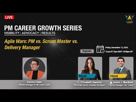 PM Career Growth Series, Agile Wars: PM vs. Scrum Master vs. Delivery Mgr 📱#agile #techcareers