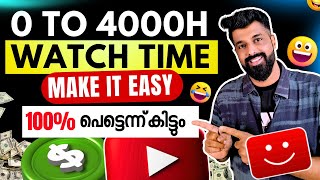 From 0 To 4000 Hours  – Complete Roadmap Of YouTube Monetization | How To Get 4000 Watch Hours Fast