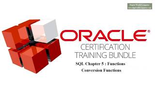 Chapter 5.1 SQL conversion functions Single row function