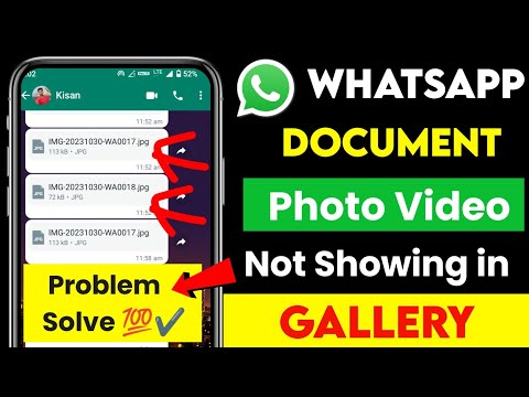 WhatsApp Docoment Photo NOT Showing in Gallery Problem Solved 💯🔥