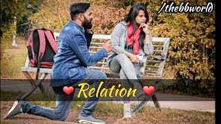 Relation - Nikk & Maira Sharma || Cover song || A Cute Love Story || The BB World