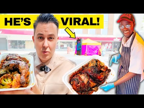 Immigrant Comes From Gambia to London Selling Chicken on a Street Corner!