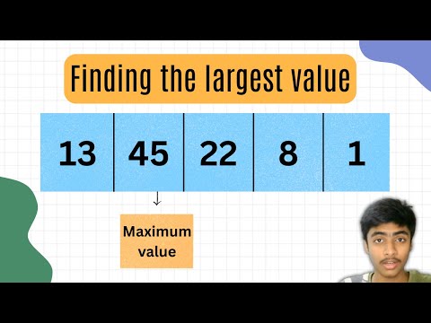 How to find the maximum value in an array