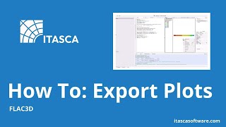 How To: Export Plots | FLAC3D