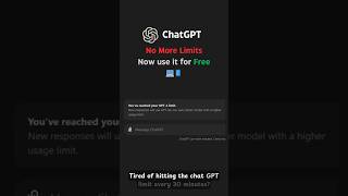 Bypass ChatGPT Limits! 🔓 Get UNLIMITED AI FREE 🚀 (Gemini, Claude, Grok & No Ads!) #shorts