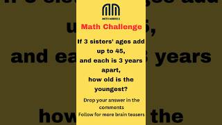 #maths#FunnyMath #MathChallenge #RiddleTime #MathFun #reel#reel#viral #viralvideo#reels#viralshorts