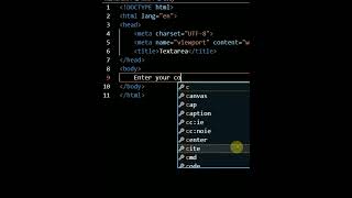 Text area in Html Form Element