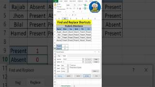 Find and Replace in Excel #ExcelShorts #FindAndReplace #ExcelTutorial #ExcelForBeginners #LearnExcel
