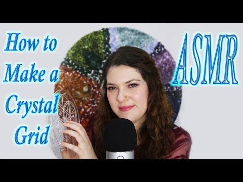 ASMR How to Make a Crystal Grid 🔮 Triggers Scratching and Tapping 🤤