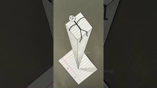 3D Art🤩✨#shorts #art #drawing #muktaeasydrawing #youtubeshorts