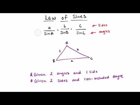 How to use the Law of Sines