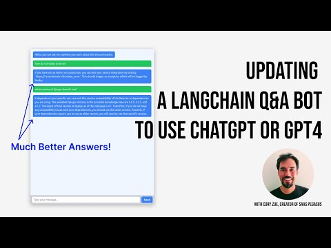Updating a LangChain Q&A bot to use ChatGPT or GPT4