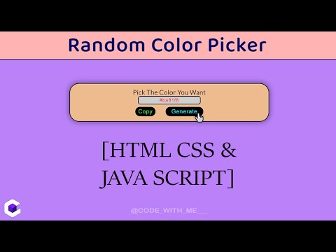 Random Hex Color Picker | HTML CSS & Java Script