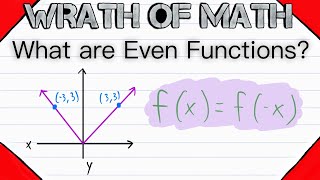 What are Even Functions? | Functions and Relations, Function Symmetry, Even and Odd Functions