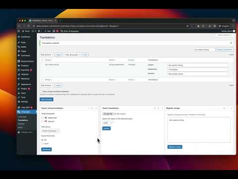 Polylang Register All Strings Plugin