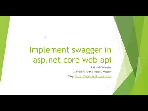 Implement swagger in asp.net core web api