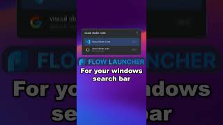 Flow Launcher is the Best FREE Windows productivity app tool #windows #techtips #apps #productivity