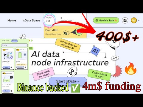 xData steps guide earn 400$ for free / Binance backed testnet / free to join