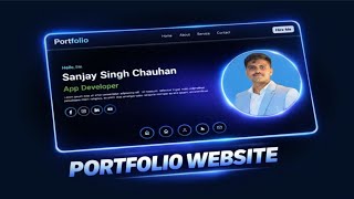 Build a modern portfolio website using html and css only