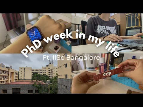 Week in the life of a PhD student | daily routine, 7 am mornings, study vlog, noise colorfit watch