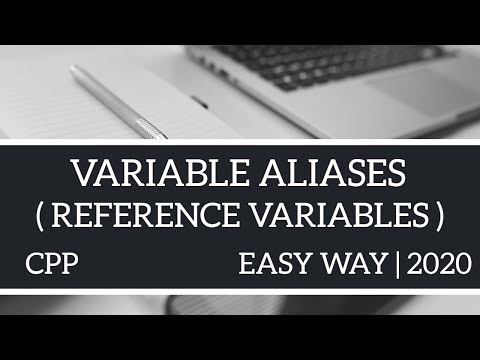 VARIABLE ALIASES - REFERENCE VARIABLES  (CPP) | EASY WAY | 2020