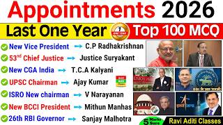 Appointment 2026 Current Affairs | Who is Who in India 2026 | New Appointment 2026 | Current Affairs
