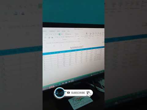 Creating Marksheet in Excel | Total, Average, Percentage, Grade & Remarks | Excel Formula #shorts