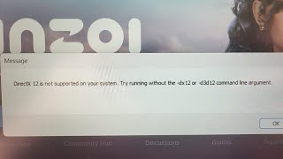 Fix inzoi directx 12 is not supported on your system