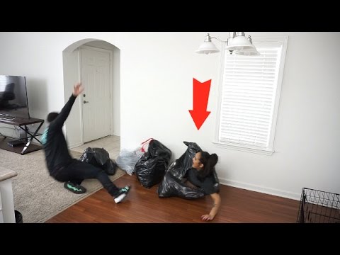 Trash Bag Scare Prank!