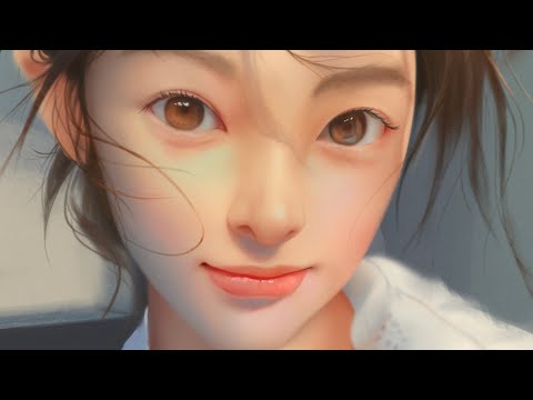 Digital painting process - Light and color study 14022025