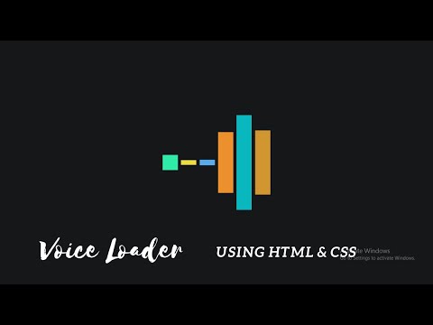 How to Create Voice Loader Using HTML & CSS