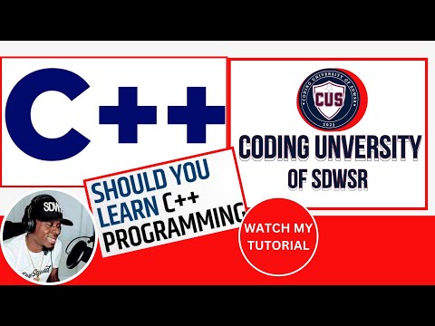 Introduction to C++ Beginners ( Part 1)  Coding University Of SDWJR  | #javascript #cusdwsr #sdwjr