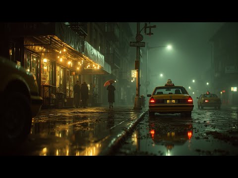 City Noir Jazz Night | Smooth Saxophone Vibes for Rainy Streets & Late Nights