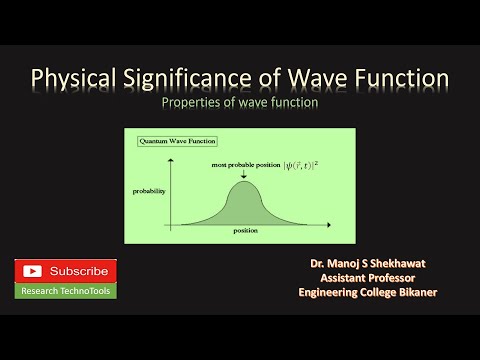Physical Significance of Wave Function | Properties of Wave Function | Quantum Mechanics (In Hindi)