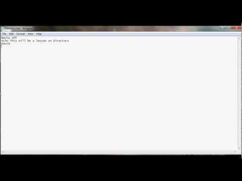 Batch Tutorial: Lesson 7: Directors