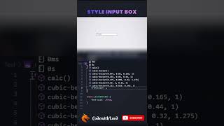 Transform Your Input Box: CSS Styling Magic! #shorts #viral #trending #CodewithLord