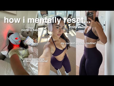 GETTING BACK ON TRACK🌱 | *vlog*, mental health reset, healthy morning habits, & being intentional