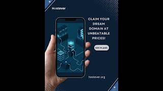 Claim Your Dream Domain at Unbeatable Prices with HostEver #webhosting #hostingsolutions